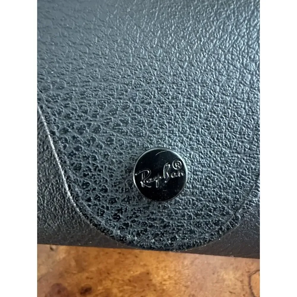Authentic Ray-Ban Sunglasses Leather Case - Black